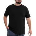 thumbnail image 6 of Mlzmgr Mens Plus Size T Shirts Crewneck Loose Comfy Soft Casual Basic Tees, 6 of 7