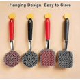 thumbnail image 2 of 2025 Latest Model Chainmail Grill Scrubber,Chain Mail Scrubber Cast Iron,3-in-1, 2 of 5