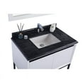 thumbnail image 4 of Laviva Alto 36" Wood Cabinet with Marble Countertop in White/Black Wood, 4 of 10