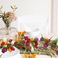 thumbnail image 6 of Tulip Garland Vine Verdsylv Artificial Tulip Garland Vine - Spring Flower Garland with Green Leaves for Wall Decoration, Festival Home & Wedding Backdrop, Festival Wall Decoration, Orange, 6 of 9