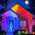 thumbnail image 5 of Tira de luces LED para exteriores con Bluetooth, control por aplicación, tira de luces inteligente resistente al agua para exteriores, modo de escena, decoración para fiestas navideñas y hogar, 5 of 5