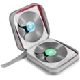 thumbnail image 1 of Methold Estuche organizador de CD rojo, bolsa de almacenamiento dura y duradera, estuche organizador, estuche de almacenamiento portátil para Cables de audio/vídeo, 1 of 2