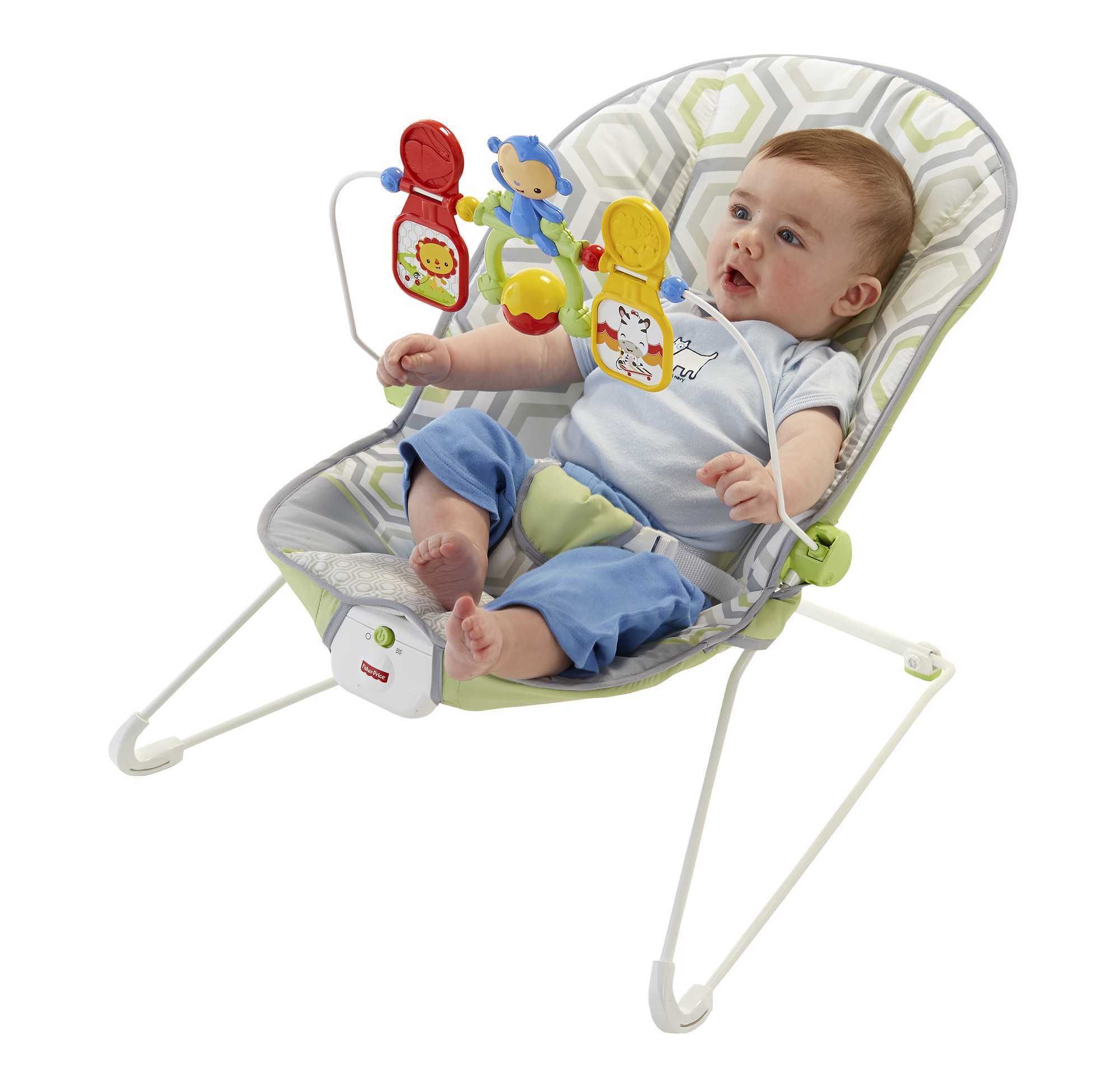 Fisher-Price Baby's Bouncer for Infants Birth+, Geo Meadow - image 4 of 6