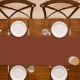 thumbnail image 5 of Rusty Orange Table Runner Seasonal Fall Thanksgiving Birthday Party Decoration Burnt Orange Banquets Restaurant Home Dining Kitchen Island Decor (Terracotta, 13.8" x 71"), 5 of 6