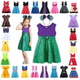 thumbnail image 2 of Little Mermaid Costume Disney Girl Princess Clothing Rapunzel Elsa Frozen Girls Dress Marvel Captain Encanto Princess Dress Gift3T Gao Jinjia LED, 2 of 2