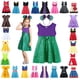 thumbnail image 2 of Little Mermaid Costume Disney Girl Princess Clothing Rapunzel Elsa Frozen Girls Dress Marvel Captain Encanto Princess Dress Gift5-6T Gao Jinjia LED, 2 of 2