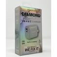 thumbnail image 3 of Powertek Diamond Shine 20W PD USB-C iPhone iPad Galaxy Tablet Wall Charger with Foldable Plug, 3 of 7