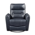 thumbnail image 3 of Lexicon Thomas Fauteuil Inclinable Pivotant à Bascule en Cuir, Bleu Foncé, 3 of 14