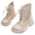 thumbnail image 5 of Gvdentm Toddler Dress Boots Girls Girls' Boots Children's Boots Outdoor Boots Girls' Mesh Boots(White,2.5), 5 of 5