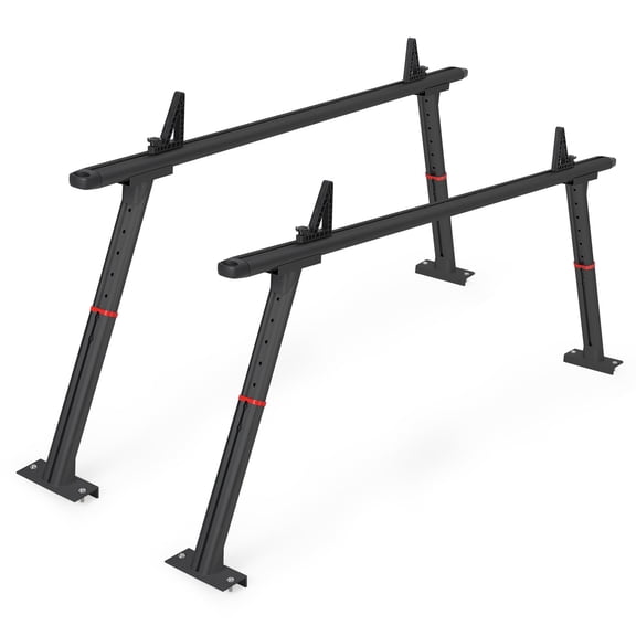 800 LBS Heavy Duty Truck Bed Ladder Rack, Extendable Adjustable 35.4"-71" Pickup Cargo Carrier for Kayak, Surfboard & Lumber