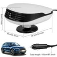 thumbnail image 4 of Portable Car Heater 12V Car Fan Heater Defroster 360° Rotatable Auto Car Heating Fan Windshield Defogger with Cigarette Light, 4 of 7