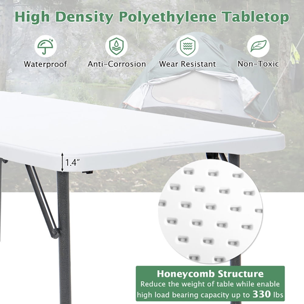 Aimee Lii 3-Level Height Adjustable Folding Table, Camp Tables PorTable Foldable Aimee Lii 3-Level Height Adjustable Folding Table, Camp Tables PorTable Foldable