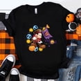 thumbnail image 1 of Funny Mickey Mouse Pumpkin Print Halloween T-shirt Black Hipster Trend Disney Women Clothes Streetwear Harajuku Fall CasualXXL Gao Jinjia LED, 1 of 2