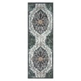thumbnail image 3 of GlowSol 2'x6' Kitchen Runner Rug Vintage Floral Hallway Runners Rug Non-Slip Bedsides Floor Mats for Laundry Room, Black, 3 of 8