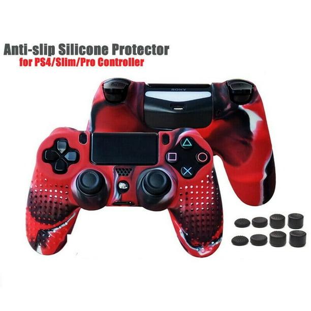 Playstation 4 Controller Grip Cover Case Camouflage Silicone Rubber Skin For Ps4 Controller Camo Red Walmart Com Walmart Com