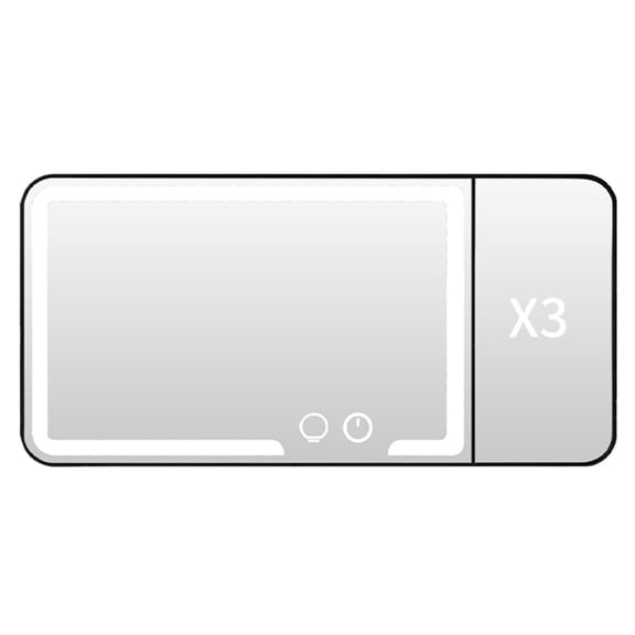 Rechargeable LED Car Sun Visor with Light Dimmable Control and 60 LEDs for Makeup and Vanity Compatible with All Vehicles