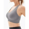 thumbnail image 4 of Support Sports Bras for Women: Padded Adjustable Crossback Full Coverage Bralette for Gym Dance - for C-DDD Large Bust, 4 of 13