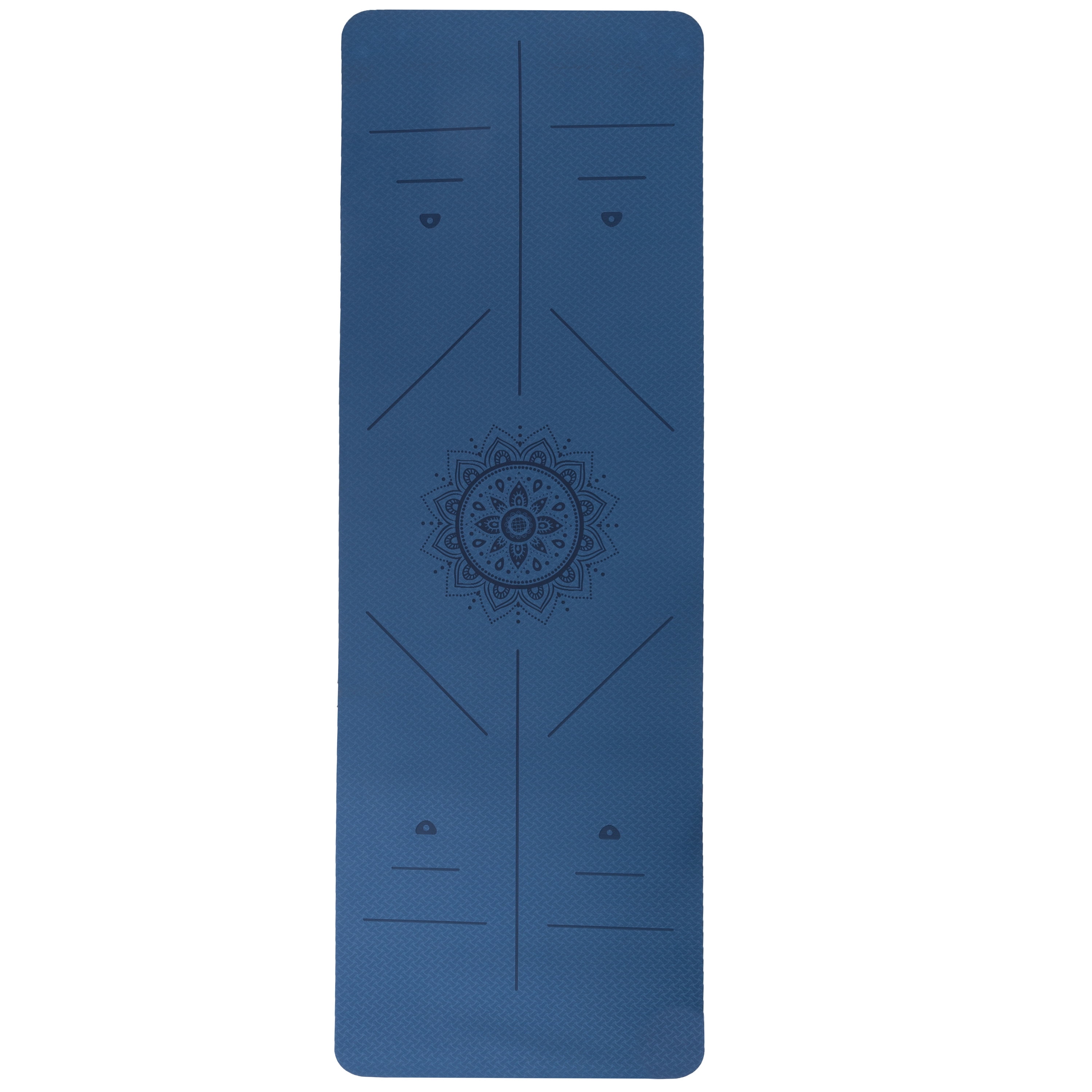 Non-Slip Yoga Mat with Alignment Marks '? Lightweight Exercise Mat with Carry Strap for Ho