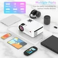 thumbnail image 3 of Native 1080P 5G WiFi Bluetooth Projector (Carrying Bag Included), 15000LM Full HD Movie Projector, LCD Technology 300" Display Support 4k Home Theater for Outdoor Movies, 3 of 7