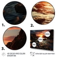 thumbnail image 3 of Designart "Coastal Boulders Rocky Beach wall art" Nautical & Beach Floater Framed Canvas Wall Art, 3 of 7