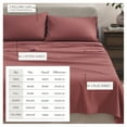 thumbnail image 3 of Cotton Heathered Melange Jersey Knit Bed Sheet Set (Twin, Heathered Dusty Rose), 3 of 7