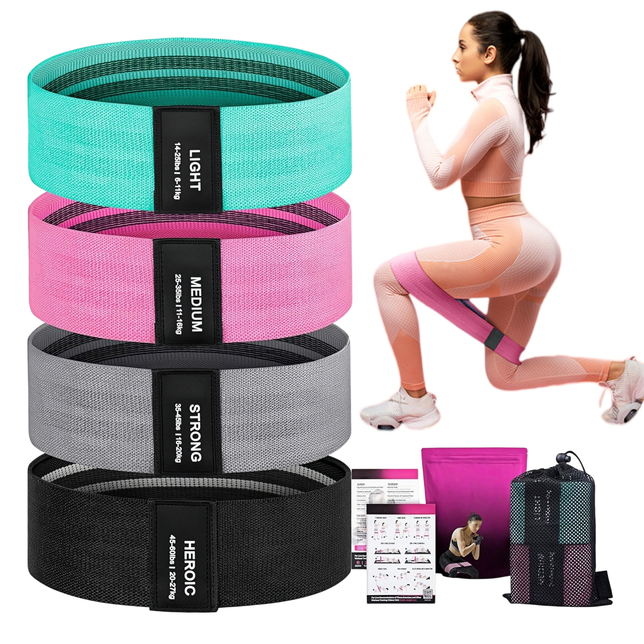 HomeGym Exercise Body Toner Set with Resistance Bands, Adjustable