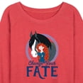 thumbnail image 2 of Disney Brave - Merida & Angus Change Your Fate - Women's Lightweight French Terry Pullover, 2 of 5