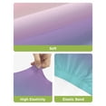 thumbnail image 4 of Pink Purple Teal Ombre Cream Bar Stool Covers Set of 6, Modern Abstract Art Aesthetics Stretch Bar Chair Covers with Backs, Removable Pub Counter Height Chair Cover for Kitchen Dining Room Cafe, 4 of 7