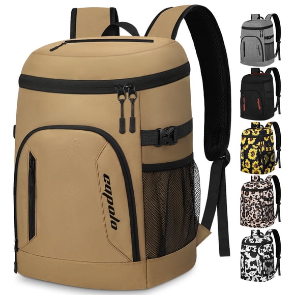 Mochila Térmica Capolo para 30 Latas Aislada en Color Caqui