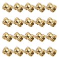 thumbnail image 1 of Wekity 100Pcs Écrou d'Encastrement de Fil de Cuivre M2.5 Moleté Fileté Écrous d'Insertion Assortiment pour les Appareils Électriques Ton Or-0621, 1 of 5