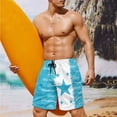 thumbnail image 2 of XYZCANDO Couple Matching Beach Outfit Hawaiian Swimwear Flag of Honduras Men Board Shorts Two Piece Women Tummy Control Bikini His and Hers Set for Summer Vacation Beach Resort Wear Cruise Outfits, 2 of 6