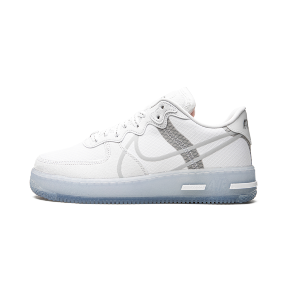 NIKE MENS Air Force 1 React "White Ice" CQ8879 100 from Stadium Goods