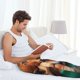 thumbnail image 5 of Fotbe Colorful Leaf Chihuahua Pantalones de Pijama para Hombre, Pantalones de Dormir, Pantalones de Casa con Cintura Ajustable y Bolsillos-Medium, 5 of 6