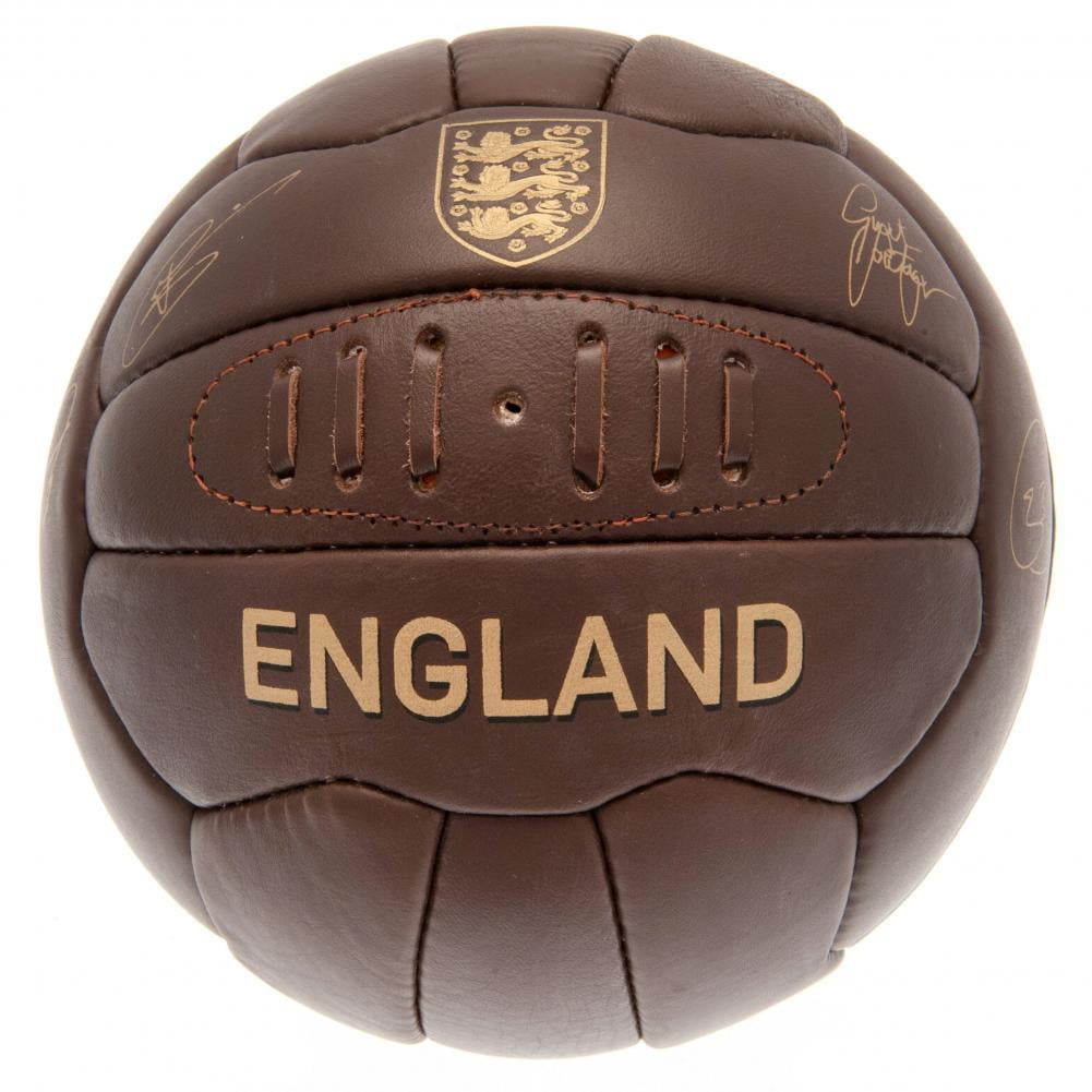 Retro Heritage Leather Football Official Licensed England F.A 