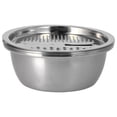 thumbnail image 1 of Water Basin Set, Food Safe Grade Stainless Steel 3 In 1 Kitchen Utensils Basin Grater Set Rustproof Easy To Clean  For Home For Restaurant For Hotel, 1 of 8