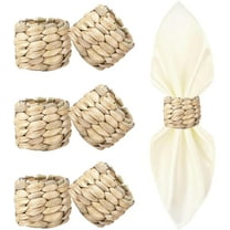 LQQBOX Farmhouse Napkin Rings, Hand-Woven Napkin Rings for Table Decor, Fall Rustic Napkin Rings, Napkin Holder Buckles for Holiday Party, Easter, Birthday, Thanksgiving, Christmas