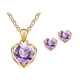 thumbnail image 2 of Pendientes para mujer, regalos para mujer, moda, collar con colgante de cristal, pendientes, combinación de joyas, joyas para mujer, pendientes para mujer, 2 of 3