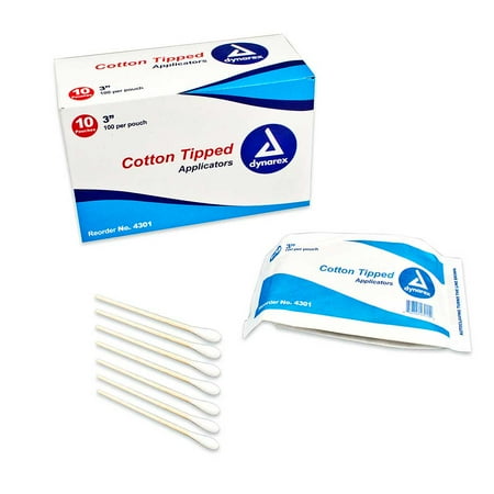 Applicators Non Sterile - Dynarex Cotton Tipped Wood Applicators Non-sterile 3