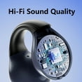 thumbnail image 3 of VEAT00L Open-Ear Headphones, Wireless Clip On Earbuds with Digital Display Charging Case 68 Hours Playtime, Lightweight Comfort, Stable Fit, Open-Ear Safety Design for Active and Office Use, 3 of 9
