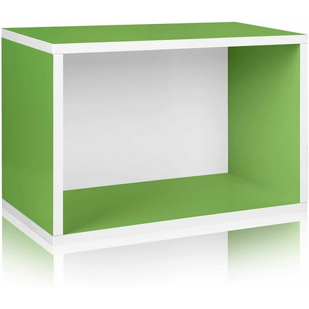 Way Basics Eco Stackable Shelf and Shoe Rack, Green