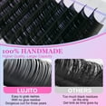 thumbnail image 2 of LUJITO 1Box 12rows Volume Eyelash Extensions D Curl Hand Woven Premium Soft Light Natural Eyelashes Extension, 2 of 6