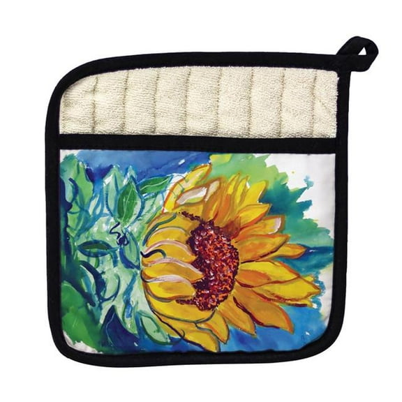 Windy Sunflower Pot Holder