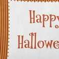 thumbnail image 2 of 26" x 26" Simply Daisy Halloween Happy Halloween Ticking Polyester Accent Pillow, Dark Red Qty 1, 2 of 6