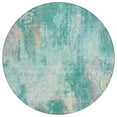 thumbnail image 2 of Addison Rugs Chantille Indoor/Outdoor Transitional Abstract Teal Washable Round Rug, 8' x 8', 2 of 6