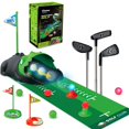 thumbnail image 1 of Set de golf de juguete para niños Clemas mejorado con devolución automática de dinosaurios, 1 of 8