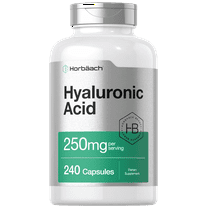 Hyaluronic Acid Capsules | 250 mg | 240 Count | by Horbaach