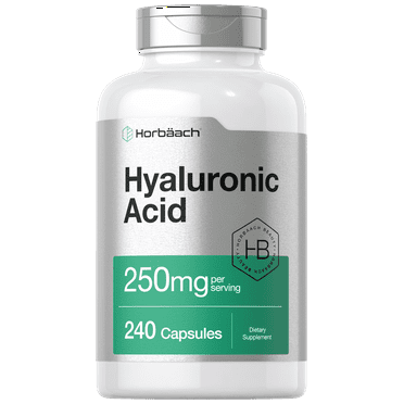 Hyaluronic Acid Capsules | 250 mg | 240 Count | by Horbaach