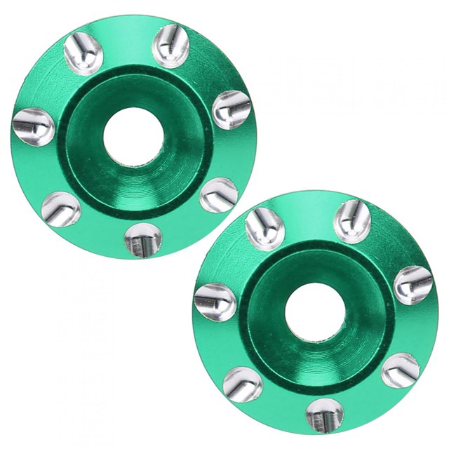 Junta de ala trasera de 2 uds., protección trasera reforzada, pieza Universal apta para coche de carreras todoterreno 1/10 (verde)