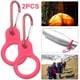 thumbnail image 1 of Mosquetones Con Hebilla para Hervidor Soporte Botella Acampar Color Rojo 2 Uds., 1 of 9