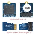 thumbnail image 5 of Módulo EMMC de 32 GB con Adaptador EMMC T2 Compatible con Micro-SD para Nanopi K1 / K2 / M4V2 / NEO4, 5 of 5